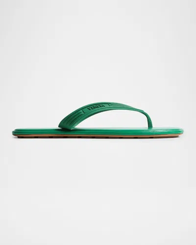 Bottega Veneta Sandal Matt Rubber Nappa In Green