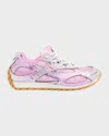 Bottega Veneta Men & Apos;s Orbit Technical Fishnet Sneakers In Pink
