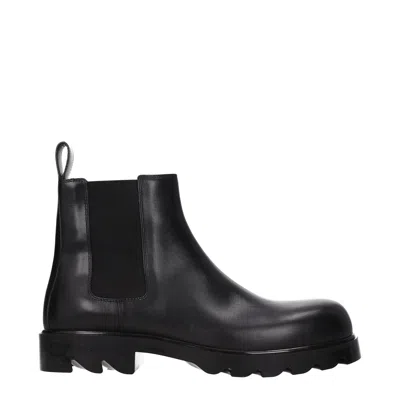 Bottega Veneta Men's Ankle Boots Black Leather