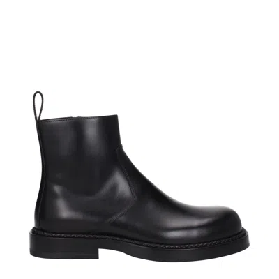 Bottega Veneta Men's Ankle Boots Black Leather