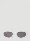 Bottega Veneta Men Arch Oval Sunglassses In Silver