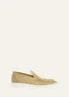 Bottega Veneta Men's Astair Suede Casual Slip-on Loafers In Straw