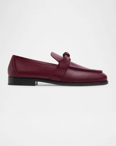 Bottega Veneta Men's Astaire Knot Suede Loafers