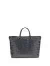 Bottega Veneta Intrecciato Soft Business Bag In Multi
