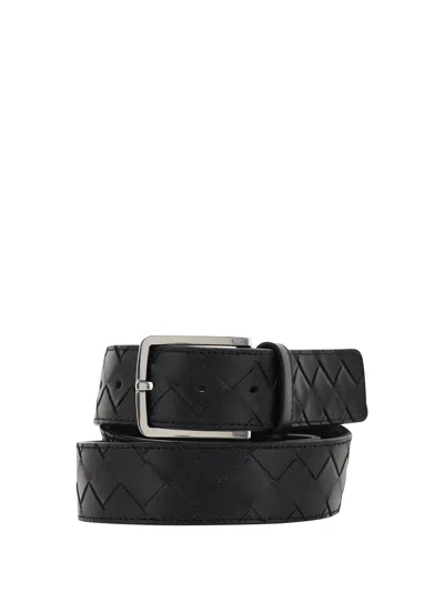 Bottega Veneta Men Belt In Black