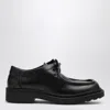Bottega Veneta Black Leather Ben Lace-up Shoes In Black