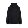Bottega Veneta Hooded Nylon Jacket For Men In Black