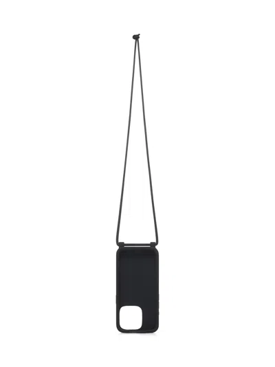 Bottega Veneta Men Black Iphone 15 Pro Case With Strap