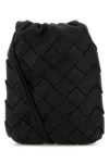 Bottega Veneta Men Black Leather Crossbody Bag