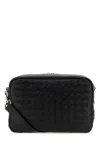 Bottega Veneta Men Black Leather Medium Camera Crossbody Bag In Black