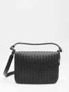 Bottega Veneta Men Black Messenger Swing Bag