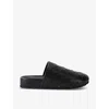 BOTTEGA VENETA BOTTEGA VENETA MENS BLACK REGGIE WOVEN LEATHER CLOG