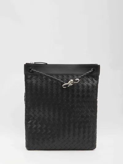 Bottega Veneta Men Black Small Andiamo Crossbody Bag