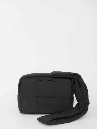 Bottega Veneta Men Black Small Padded Tech Cassette Bag