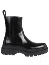 Bottega Veneta Men Boot With Logo In Black
