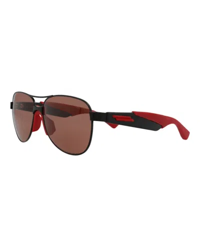 Pre-owned Bottega Veneta Men's  Aviator Sunglasses/30014257004) In Black/red (bv1231s In Multi