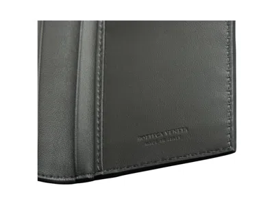 Pre-owned Bottega Veneta Men's  Bifold Long Wallet In Grey