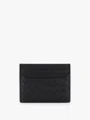 Bottega Veneta Intrecciato Leather Open Top Cardholder In Black