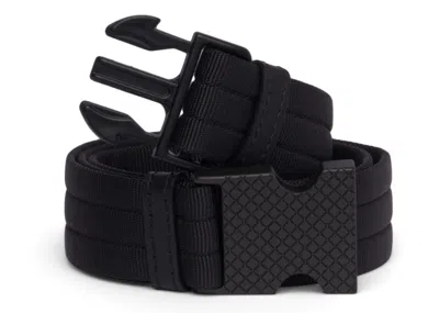 Pre-owned Bottega Veneta Men's  Eyelet Belt In Black
