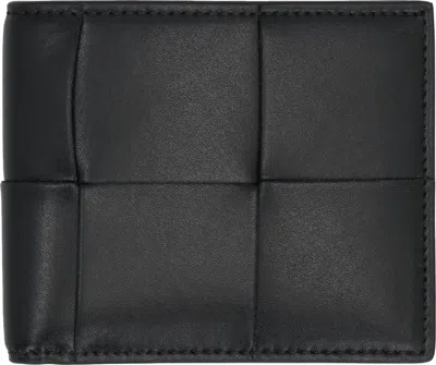 Bottega Veneta Men's  Intreccio Bifold Wallet In Black