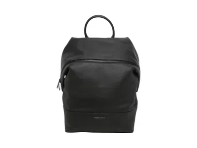 Pre-owned Bottega Veneta Men's  Leather Backpack In Black