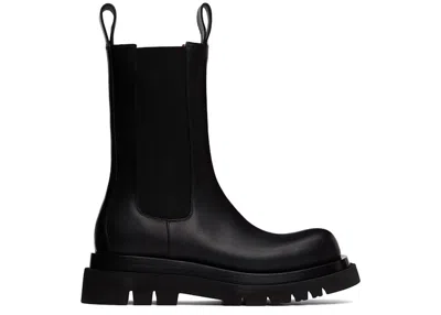 Pre-owned Bottega Veneta Men's  Lug Boot Sneakers In Black
