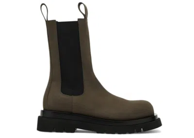 Pre-owned Bottega Veneta Men's  Lug Boot Sneakers In Olive