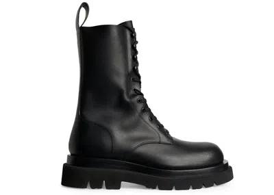 Pre-owned Bottega Veneta Men's  Lug Lace Boot Sneakers In Black