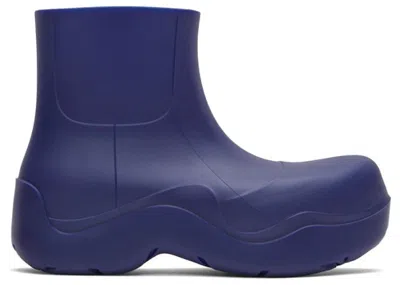 Pre-owned Bottega Veneta Men's  Puddle Ankle Boot Unicorn Sneakers In Purple