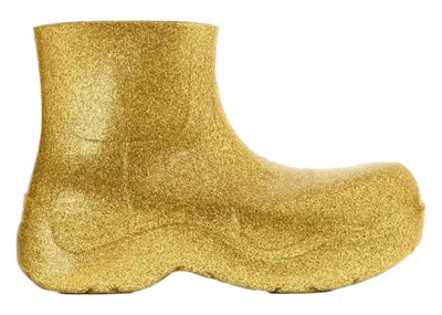 Pre-owned Bottega Veneta Men's  Puddle Ankle Boots Sneakers In Gold