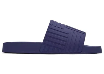 Pre-owned Bottega Veneta Men's  Rubber Slide Unicorn Sneakers In Purple
