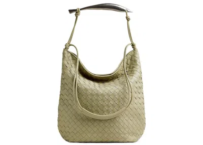 Pre-owned Bottega Veneta Men's  Sardine Hobo Bag In Travertine