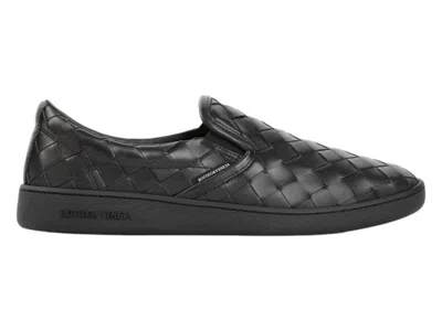 Pre-owned Bottega Veneta Men's  Sawyer Slipon Sneakers In Black