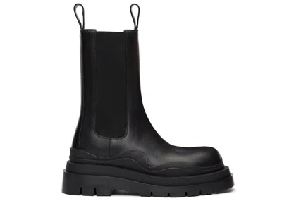 Pre-owned Bottega Veneta Men's  Tire Boot Sneakers In Black