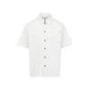 Bottega Veneta Short-sleeved Bowling Shirt In White