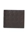 Bottega Veneta Men Leather Wallet With Intrecciato Motif In Black