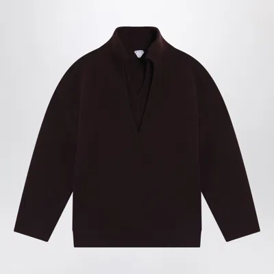 Bottega Veneta Men Brown Compact Wool Sweater