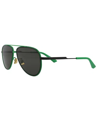 Bottega Veneta Men's Bv1240s 59mm Sunglasses In Green