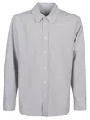Bottega Veneta Men Camicia Con Logo In Blue