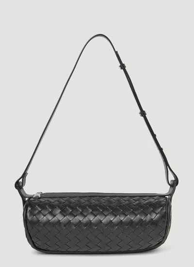 Bottega Veneta Men Cannolo Crossbody Bag In Black