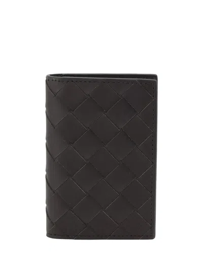 Bottega Veneta Men Card Case In Black