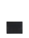 Bottega Veneta Men Leather Cardholder With Intrecciato Motif In Black