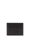 Bottega Veneta Men Leather Cardholder With Intrecciato Motif In Brown