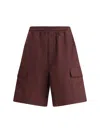 Bottega Veneta Resinated Cotton Cargo Shorts