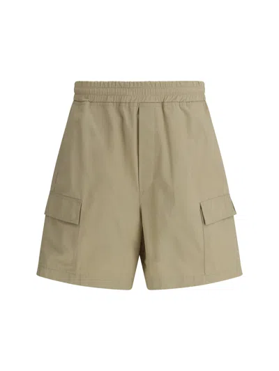 Bottega Veneta Men Cargo Shorts In White