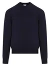Bottega Veneta Intrecciato-patch Cashmere Sweater In Blue