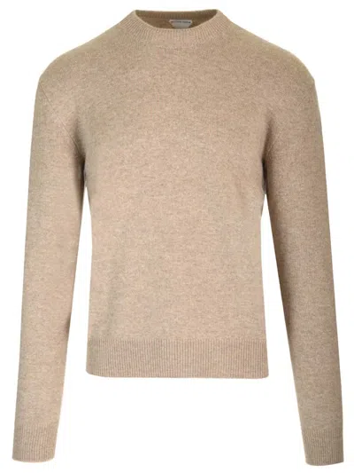 Bottega Veneta Men Cashmere Sweater In Brown