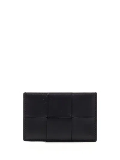 Bottega Veneta Men "cassette" Credit Card Holder In Black