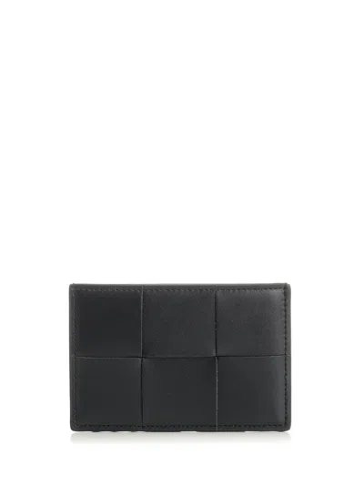 Bottega Veneta Men "cassette" Credit Card Holder In Blue
