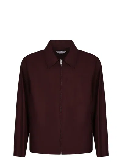 BOTTEGA VENETA MEN'S COTTON FULL-ZIP JACKET